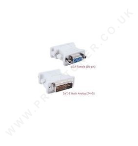 DVI-I 24+5 Pin Male to VGA Female 15 Pin