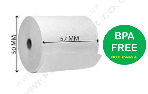 57 x 50mm Card Machine Roll BPA Free 57 x 50mm Card Machine Roll BPA Free