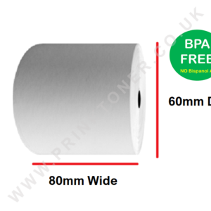 80 x 60mm Thermal Till Roll Cash Register Receipt