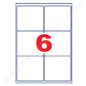 Labels 6 per A4 Sheet