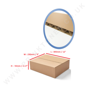 Single Wall Cardboard Boxes 305x230x55mm