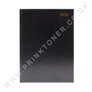 Desk Diary Week To View A4 Black