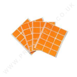 Fluorescent Orange 19x25mm Labels
