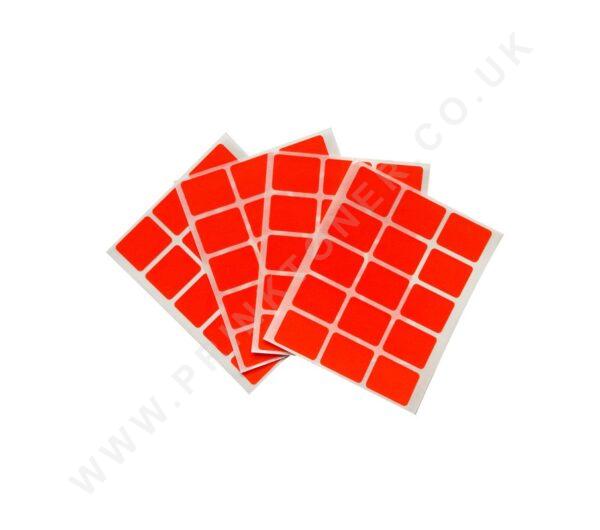 Fluorescent Red 19x25mm Labels Fluorescent Red 19x25mm Labels