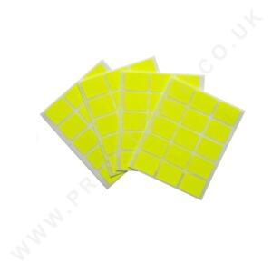 Fluorescent Yellow 19x25mm Labels