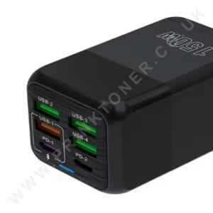 USB C 150W 6-Port Fast Charger Dual Port Power Adapter - Image 3